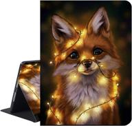 🦊 richyun ipad 9.7 case 2018/2017, ipad air 1/2 case - soft rubber back cover, protective leather case - auto wake/sleep, adjustable stand - little fox design - apple ipad 6th 5th gen compatible logo