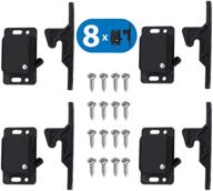 🔒 8 pack grabber catches: powerful 10 lb pull force for cabinet doors and rv drawer latches – baby proofing and hardware for home, kitchen, bathroom, office logo