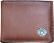 👔 webers premier leather men's bifold billfold wallet in brown - stylish men's accessory for cards, cash & organizing logo