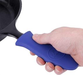 img 1 attached to 🔥 Stay Cool with Lodge Silicone Hot Handle Holder - One Size, Blue