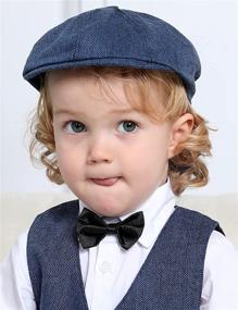 img 3 attached to 🧢 Vintage Driver Beret Hat for Baby Boys - A&J DESIGN Kids Newsboy Caps