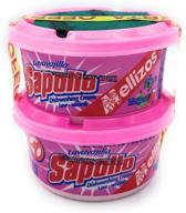 🍋 sapolio dishwashing cream 360g 2-pack - tutifruti lemon apple orange (pink) logo