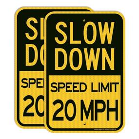 img 4 attached to Slow Down Sign Occupational Health & Safety Products