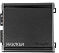 🔊 черный усилитель kicker cx400.1 - 400 вт класса d моноавтомобильный аудиоусилитель логотип