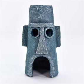 img 4 attached to 🦑 SpongeBob SquarePants Aquarium Ornament - Squidward’s Easter Island Home - Vibrant 6.5” Decoration for Nickelodeon Fans