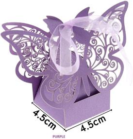 img 1 attached to Pieces Butterfly Wedding Birthday Ribbons