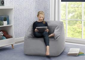 img 3 attached to 🪑 Delta Children Cozee Cube Chair: Comfortable and Stylish Seating for Kids up to 10 Years Old