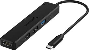 img 4 attached to 🔌 Sabrent USB Type-C Hub with 4k HDMI, 60W Power Delivery, 1 USB 3.0 Port, 2 USB 2.0 Ports (HB-TC5P) - Multi-Port