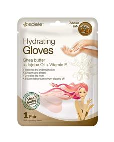 img 2 attached to 🧤 12pk Epielle Hydrating Hand & Foot Masks: Glove & Socks for Dry Hand & Cracked Heel, Spa Day, Shea Butter + Jojoba Oil + Vitamin E - Beauty Gifts