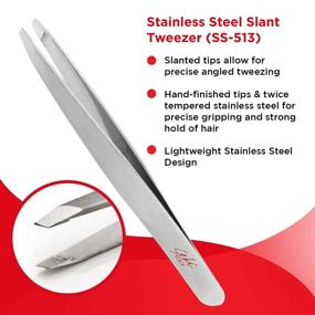 img 2 attached to 🔪 Seki Edge SS 513 Slant Tweezer - Stainless Steel for Enhanced Precision