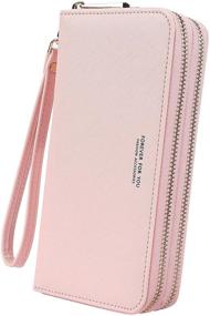 img 2 attached to 👜 Cynure Women's Leather Wristlet Organizer Handbag Wallet Combo for Women