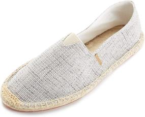 img 4 attached to Alexis Leroy Round Jute Capped Espadrille Men's Shoes