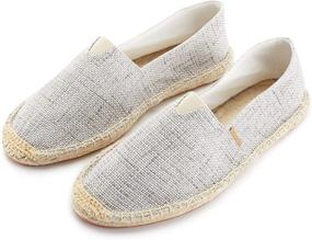 img 3 attached to Alexis Leroy Round Jute Capped Espadrille Men's Shoes