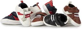 img 3 attached to Meckior Beautiful Toddler Walkers Sneakers Boys' Shoes ~ Sneakers