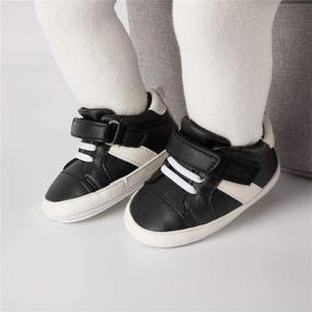 img 2 attached to Meckior Beautiful Toddler Walkers Sneakers Boys' Shoes ~ Sneakers