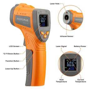 img 2 attached to 🌡️ Inkbird Infrared Thermometer for Cooking: Precision Laser Temperature Gun - Perfect for Pizza Ovens and Reptiles, -58℉~1022℉ (INK-IFT01)