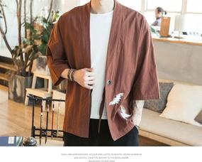 img 2 attached to 🧥 Fashionable and Versatile Men's HZCX Cardigan QT4018 M712 P40 GB US 44 - Perfect for Every Occasion!