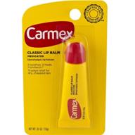💄 carmex classic medicated lip balm - 0.35 oz (pack of 12) logo