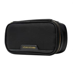 img 4 attached to 👝 Rownyeon Zippered Makeup Cosmetic Organizer