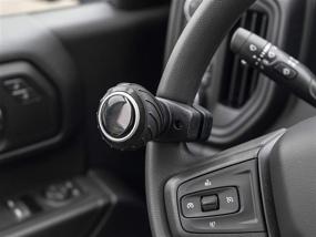 img 3 attached to Enhance Vehicle Steering with Deluxe Universal Power Handle Spinner Knob - Perfect Fit for Cars, Trucks, Tractors, Mowers, Forklifts, and more!