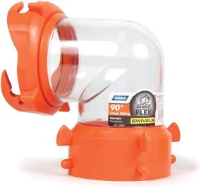 img 4 attached to Enhanced Sewer Hose Swivel Fitting - Camco 39857 RhinoFLEX Clear 90 Degree