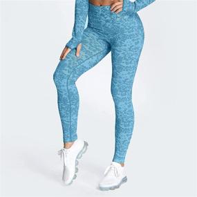 img 3 attached to 🩲 Aoxjox High Waisted Yoga Pants for Women | Workout Gym Sport Adapt Animal Camo Seamless Leggings