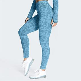 img 1 attached to 🩲 Aoxjox High Waisted Yoga Pants for Women | Workout Gym Sport Adapt Animal Camo Seamless Leggings