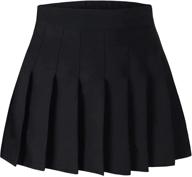 cromoncent pleated skirt for girls and women, school uniform mini skirts, size 2years - xl logo