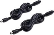 pack of 2 - torchstar 39 inches interconnect cable: extension cord, gun safe lighting kit, led under cabinet lighting accessories, under cabinet light extension cord logo