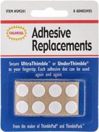 🧵 set of 8 clear medium replacement adhesive under thimbles - colonial needle sm201 logo