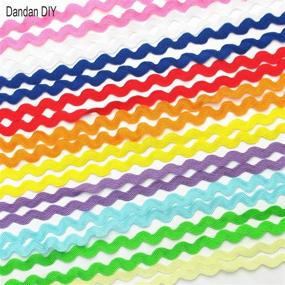 img 1 attached to 🎀 50 Yards Dandan DIY Multi-Color 5mm Wave Bending Fringe Trim Ribbon - Perfect for Sewing, Dressmaking, Flower Crafting, Party Decorations, and Wedding Supplies