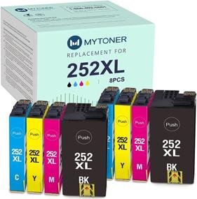 img 4 attached to MYTONER Remanufactured 252XL Ink Cartridge Replacement for Epson Workforce WF-7620 WF-7710 WF-3640 WF-3630 WF-3620 WF-7610 WF-7110 Printer - Big-Black, Cyan, Magenta, Yellow - 8-Pack