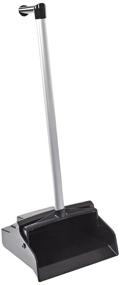 img 1 attached to 🧹 Impact 2609 LobbyMaster Plastic Lobby Dust Pan with L Grip Aluminum Handle, 32" Height x 12" Width x 11" Depth, Black - Pack of 6