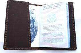 img 2 attached to Classy Passport Protection: Rustico Genuine Leather Passport Holder