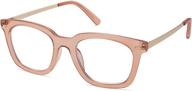 amomoma vintage retro square blue light blocking reading glasses for women – computer prescription readers with oprah's sense of style am6033 logo