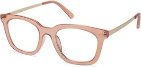 img 4 attached to AMOMOMA Vintage Retro Square Blue Light Blocking Reading Glasses for Women – Computer Prescription Readers with Oprah's Sense of Style AM6033