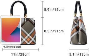 img 2 attached to Stylish TIBES Leather Handbags: Trendy Shoulder Women's Handbags & Wallets Revealed