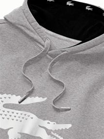 img 2 attached to Толстовка Lacoste Fleece Hoodie Blackwhite