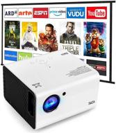 🎥 swza portable projector: native 1080p, perfect for home theater & outdoor movies, with 100'' screen included logo