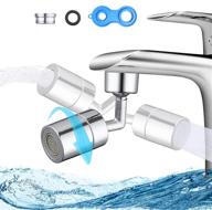 universal swivel sink faucet aerator with splash filter - enhance kitchen sink functionality with 720° big angle swivel | faucet extender adapter and sink sprayer attachment - female thread bathroom accessory logo