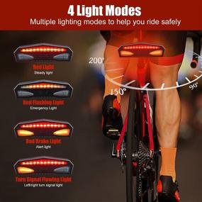 img 3 attached to 🚴 Ultra Bright Bike Tail Light with Turn Signals: Rechargeable, Waterproof, and Easy-to-Use Remote Control