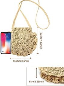 img 1 attached to 👜 Summer Wicker Women's Handbags & Wallets in Crossbody Shoulder Bags - JOSEKO