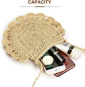 img 3 attached to 👜 Summer Wicker Women's Handbags & Wallets in Crossbody Shoulder Bags - JOSEKO