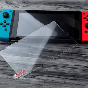 img 3 attached to 🔒 Timorn Switch Protective Screen Protector - 2 Pack, Anti-Scratch Tempered Glass for Nintendo Switch