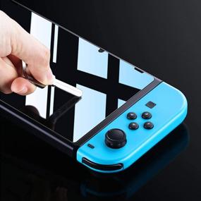 img 2 attached to 🔒 Timorn Switch Protective Screen Protector - 2 Pack, Anti-Scratch Tempered Glass for Nintendo Switch