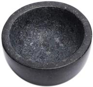 granite shaving bowl for shaving soap & cream - shayve heat insulated wet shaving kit addition (black) logo