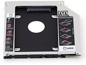 img 1 attached to 💽 Universal 9.5mm SATA Hard Drive Caddy Tray for Laptop CD/DVD-ROM - Enclosure Case for HDD and SSD in Optical Bay Drive Slot