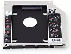 img 2 attached to 💽 Universal 9.5mm SATA Hard Drive Caddy Tray for Laptop CD/DVD-ROM - Enclosure Case for HDD and SSD in Optical Bay Drive Slot