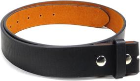 img 1 attached to Black Leather Distressed Snaps Strap - Size S