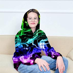 img 2 attached to 👕 Fashionable Hoodies Sweatshirts with Pockets for Toddler Boys' Clothing